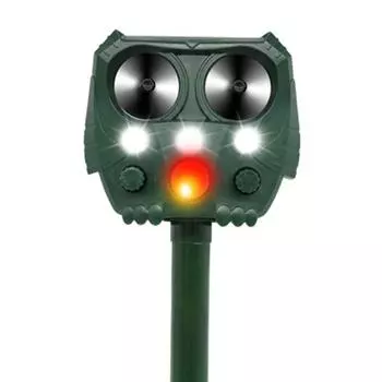 Солнечный отпугиватель животных светодиодный световой сигнал отпугивающие устройства для сада / двора