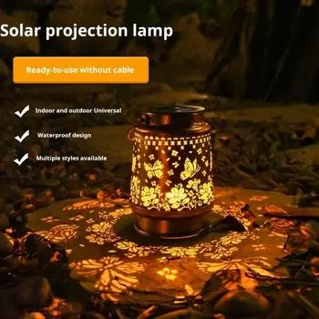 Солнечный подвесной фонарь, наружный декор, вырезанный узор, солнечный свет, устойчивый к погодным условиям, птицы, насекомые, солнечный фонарь для двора, патио, балкона, сада, декор Butterfly