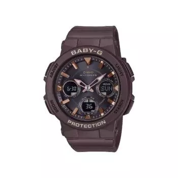 солнечный радио сигнал времени BABYG baby G земля цвет модель BGA25105AJF коричневый