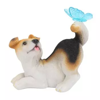 Солнечный сад, наружная статуя, фигурка, украшение для газона, скульптура из смолы, солнечный свет для патио