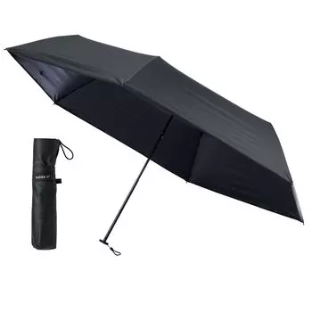 Солнечный Складной Тепловой Свет УФ Вода Для Солнечной и Дождливой Легко Открывать и Ручной 60см Черный [estaa] Мужской Зонт, Зонт, Блокирующий, 100% Блокирующий, чёрный