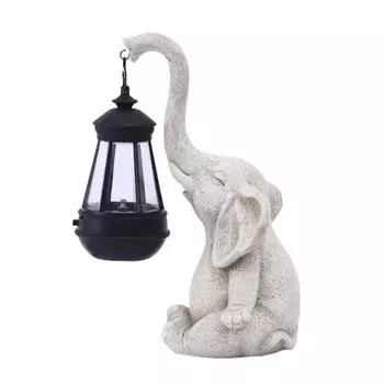 Солнечный слон садовый декор красивые наружные статуи для садового искусства украшения слон украшение