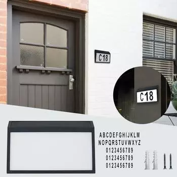 Солнечный свет на дверной табличке, уличный водонепроницаемый светодиодный цифровой настенный светильник с адресом и номерным знаком, уличный фонарь One Size