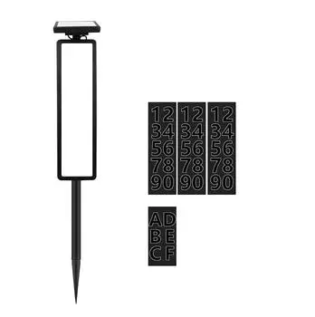 Солнечный свет на дверной табличке, уличный водонепроницаемый светодиодный цифровой настенный светильник с адресом и номерным знаком, уличный фонарь One Size