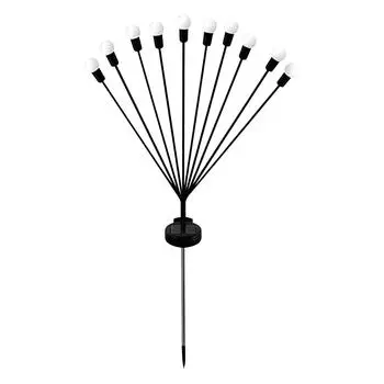 Солнечный свет, открытый водонепроницаемый солнечный садовый светильник, солнечный садовый светильник с поворотом звездообразования One Size чёрный