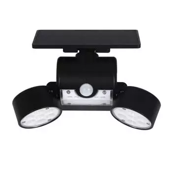 Солнечный свет уличный двойной вращающийся датчик садовый ландшафтный уличный светильник 30 светодиодов