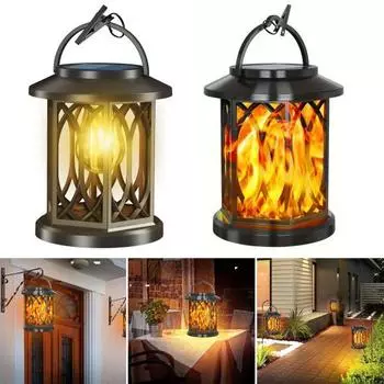 Солнечный свет, уличный садовый светильник с пламенем, автоматическая зарядка, энергосбережение, IP65, водонепроницаемый, простая установка, декоративный фонарь A