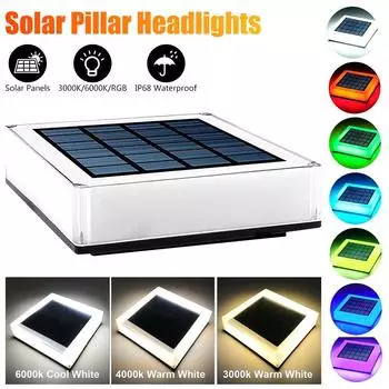 Солнечный свет, забор, IP68, уличный солнечный светильник для украшения сада, ворот, забора, стены, двора, коттеджа, солнечный светильник для двора