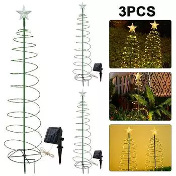 Солнечный светильник для рождественской елки 1200 мАч Iron Art Garden Landscape Light (красочный) К