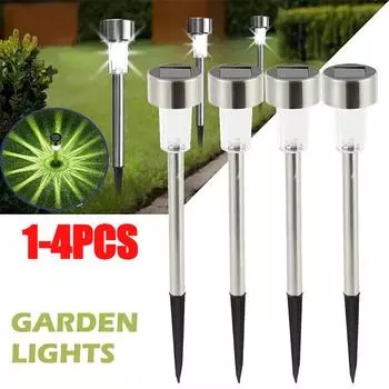 Солнечный светильник для садовых украшений, уличный светильник на солнечной батарее, водонепроницаемый светильник для ландшафтного освещения, дорожки, патио, двора, газона 1PC теплый белый