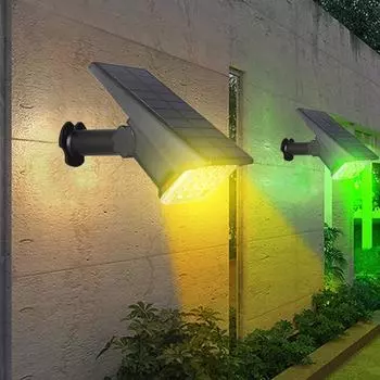 Солнечный светильник на 7 светодиодов, регулируемый солнечный прожектор, встраиваемый в землю, IP65, водонепроницаемый, ландшафтный настенный светильник, наружное освещение