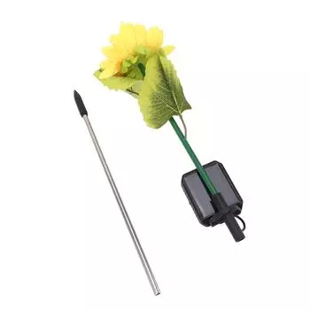 Солнечный светильник-подсолнух IP65, водонепроницаемый, 600 мАч, реалистичный, наружный, декоративный светильник-подсолнух для ба