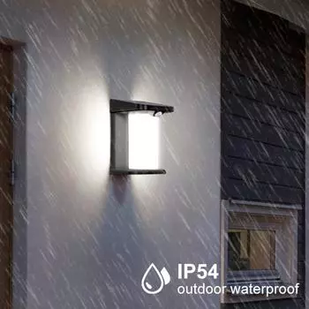 Солнечный светодиодный светильник с датчиком движения, работающий на солнечной энергии, водонепроницаемый светильник для балкона, лестницы, двора, сада, настенный светильник для украшения 2500-6000K