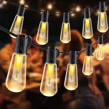 Солнечный светодиодный уличный фонарь для кемпинга 10LED теплый белый