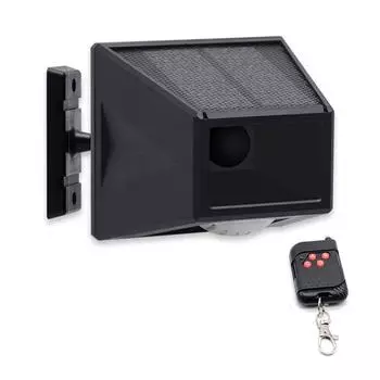 Солнечный световой сигнал с датчиком движения, уличный солнечный стробоскоп, дистанционное управление, звуковая сигнализация для