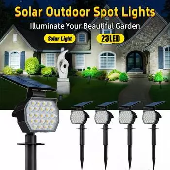 Солнечный уличный ландшафтный газонный светильник светодиодный водонепроницаемый садовый напольный светильник для дома вилла садовый напольный штекер проводка бесплатно 1PC