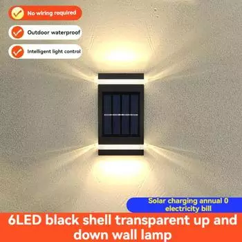 Солнечный уличный настенный светильник, светильник для двора, настенный светильник для террасы и сада, водонепроницаемый настенный светильник, атмосферный светильник