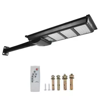Солнечный уличный светильник 200 Вт 126 светодиодов с дистанционным управлением и синхронизацией, водонепроницаемый, датчик движения человеческого тела