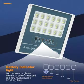 Солнечный уличный светодиодный настенный светильник для двора, водонепроницаемые прожекторы, солнечные светильники, настенные светильники с дистанционным управлением для садового ограждения, патио спереди Cold white