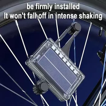 Солнечный велосипедный фонарь на спице велосипеда, фонарики для горного велосипеда, индукционные цветные велосипедные спицы, предупреждающий сигнальный фонарь, светодиодный неоновый фонарь