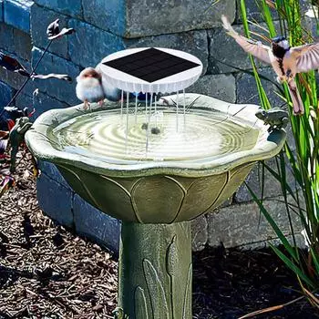Солнечный водный виглер для птичьей ванны, тихий водный агитатор на солнечной энергии, пузырьковый движитель