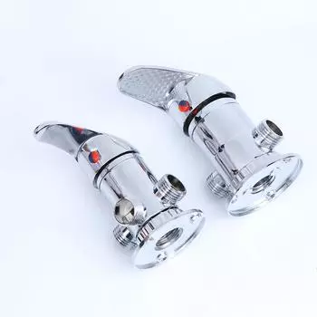 Солнечный водонагреватель смесительный клапан холодный смесительный клапан ручка переключатель 3-ходовой смеситель для ванной комнаты клапан разделитель для душа соединитель as the picture