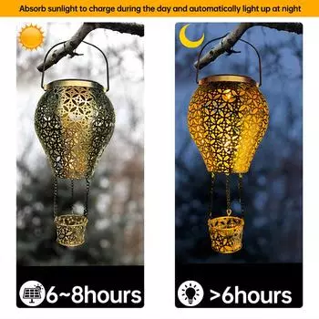 Солнечный воздушный шар садовый ландшафтный светильник уличный железный фонарь газон светодиодная лампа сады рождественское украшение на День благодарения 2025