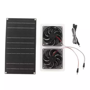 Солнечный вытяжной вентилятор для вытяжки воздуха, водонепроницаемый, 100 Вт, солнечный генератор, двойной вытяжной вентилятор для яхты на колесах