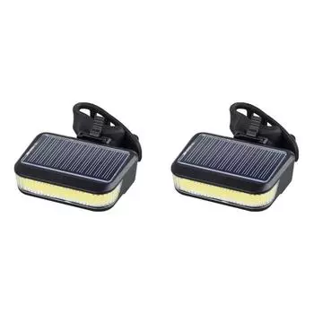 Солнечный задний фонарь для велосипеда с USB-зарядкой, водонепроницаемая лампа, аксессуары для безопасности езды