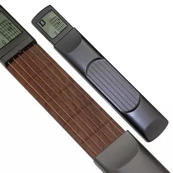 SOLO электронный экран гитарный аккорд-тренажер портативная карманная модель деревянный тренажер для гитары разноцветный