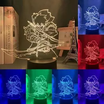 Solo Leveling Sung Jinwoo 7-цветный светодиодный ночник