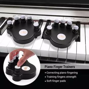 SOLO SP-140 Piano Finger Trainers Fingers Strength Training Tools for Piano Beginners, 1 Pair/Pack розовый