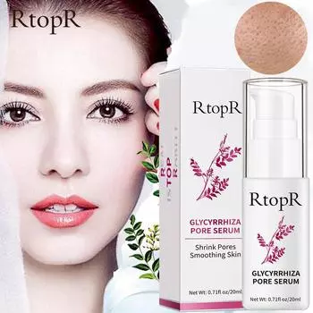 Солодка для лица, сыворотка для восстановления пор, коллаген, отбеливающий крем для лица против морщин, контроль масла, увлажняющий, эффективное сужение пор 20ml