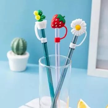 Соломенная крышка ярких цветов, герметичная защита от брызг, защита от пыли, заглушка для ежедневного использования D