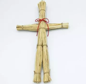 Соломенная кукла, сделанная в Японии. Соломенная кукла. Товары для косплея. Соломенная кукла. Для косплея по таким пьесам, как Ushi no Toki Mairi и Hell Girl Jujutsu. (Большой размер) золотой