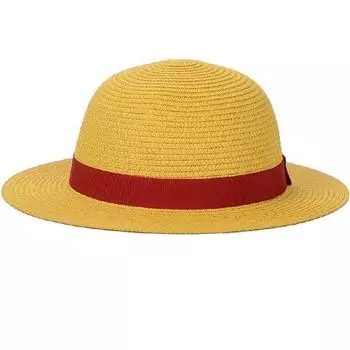 Соломенная шляпа, анимация, аксессуары для косплея, шляпа, летняя шляпа от солнца, желтая