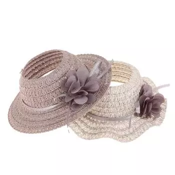 Соломенная шляпа для куклы Лабубу, плетеная шляпа с открытым верхом, корейская кепка для куклы Kpop, головной убор для мини-кукол, одежда, наряд, милые аксессуары для кукол