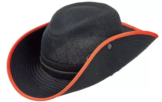 Соломенная шляпа Gamakatsu Light Cool GM9890 LL черная/красная