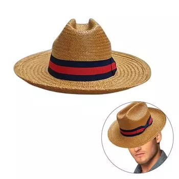 Соломенная шляпа ручной работы для женщин, ковбойская шляпа с плетеным поясом, элегантная панама, женская модная шляпа для ковбойши для путешествий по морю верблюд