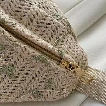 Соломенная сумка Пляжная женская поясная сумка Кошелек Повседневная большая поясная сумка Дорожная сумка для телефона Поясные сумки Набедренные карманы хаки