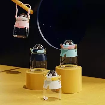 Соломенные чашки РСТ, милые детские пузатые чашки большой вместимости. 1100ml