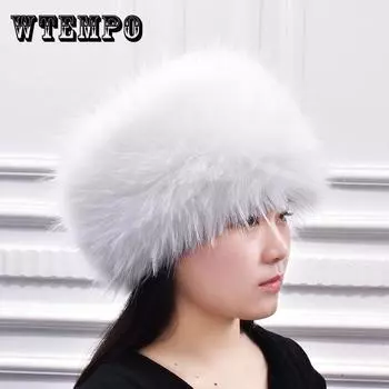 Соломенные шапки из лисьего меха для мужчин и женщин, зимние шапки из норки, имитирующие кроличий мех, монгольская шапка с защитой ушей, теплая хлопковая шапка One size