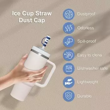 Соломенный чехол, мультяшная силиконовая соломенная крышка, набор брызгозащищенных, пылезащитных соломенных заглушек, украшение чашки C