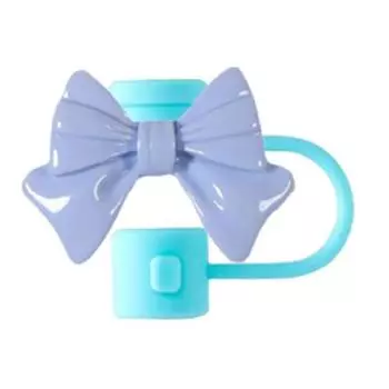 Соломенный чехол с бантом, силиконовые чехлы для соломинок, крышка для стаканов на 30 и 40 унций, многоразовые соломинки, милый стакан, аксессуары для соломенных топперов