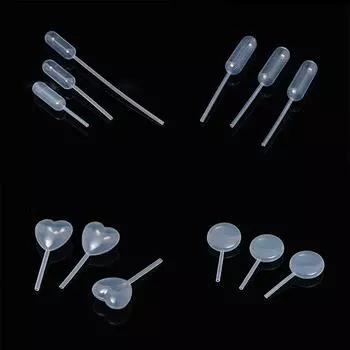 Соломинка-капельница, 4 мл, 50 шт./упак., джем, пищевой, плоский шарик, материал, кремовый торт, соломинка «Любовь» 6cm