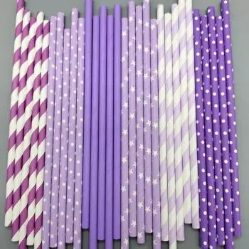 Соломинка пищевого качества, не содержит бисфенола-А, праздник, насыщенный цвет, вечеринка, сердце в горошек B