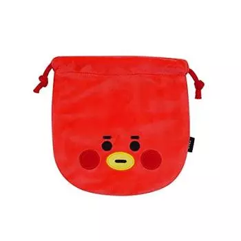 Solomon Shoji BT21 Face Type Pouch ЧЕХОЛ ДЛЯ ЛИЦА (TATA) BT21-FSP-TT красный
