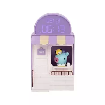 Solomon Shoji BT21 WEB Cafe Clock CAFE CLOCK Настольные часы Clock Lamp Light Предварительная продажа (MANG) BT21-RDC-CF-MG