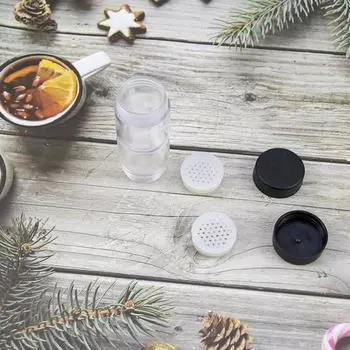 Солонка и перечница с большим отверстием 2 в 1, портативная емкость для специй с герметичной крышкой, бутылка для приправ для пикника, кемпинга, кухни, путешествия, автомобиля, кемпинга, автофургона чёрный