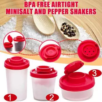 Солонки и перечницы Герметичные мини-солонки-перечницы красный